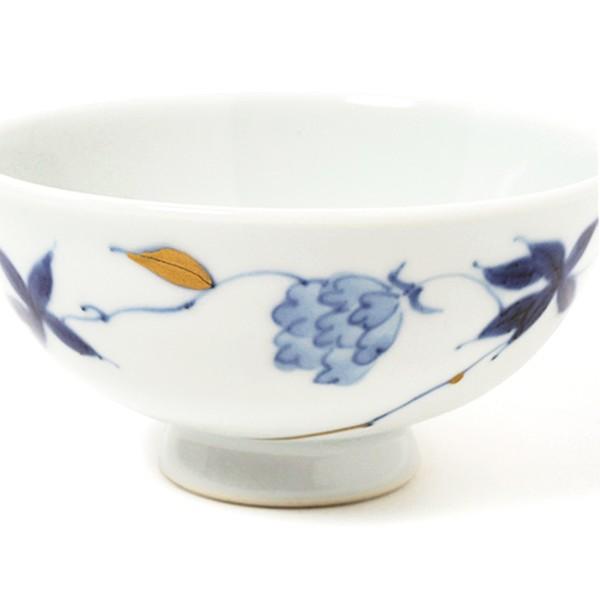 有田焼 お茶碗 金彩ばら絵 ご飯茶碗（小） 【福珠窯（有田焼窯元
