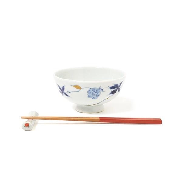 有田焼 お茶碗 金彩ばら絵 ご飯茶碗（小） 【福珠窯（有田焼窯元