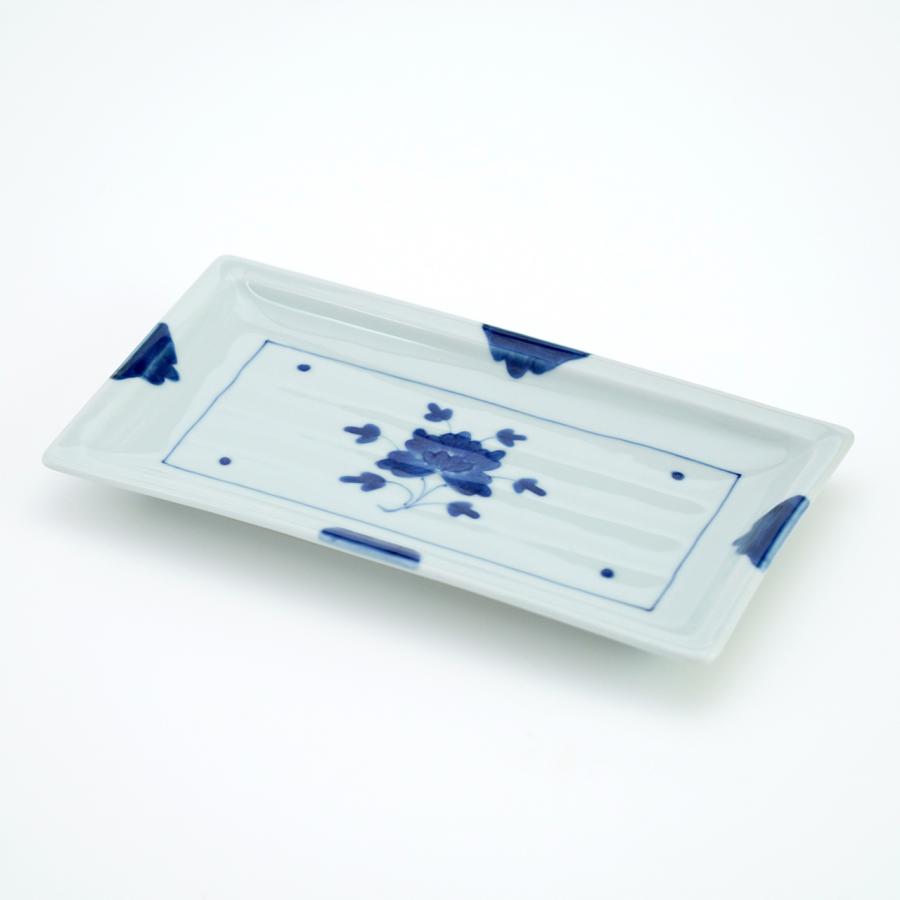 有田焼 福珠窯 染付伊万里牡丹 　　8寸　丸皿 ５枚 染付伊万里牡丹段付8寸丸皿 【福珠窯（有田焼窯元）】