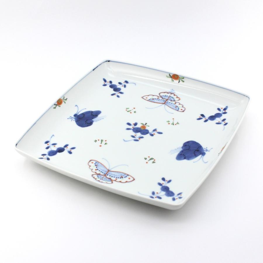 有田焼 福珠窯 天啓花蝶皿 5枚 有田焼 取り皿 天啓花蝶5.5寸丸皿 【福