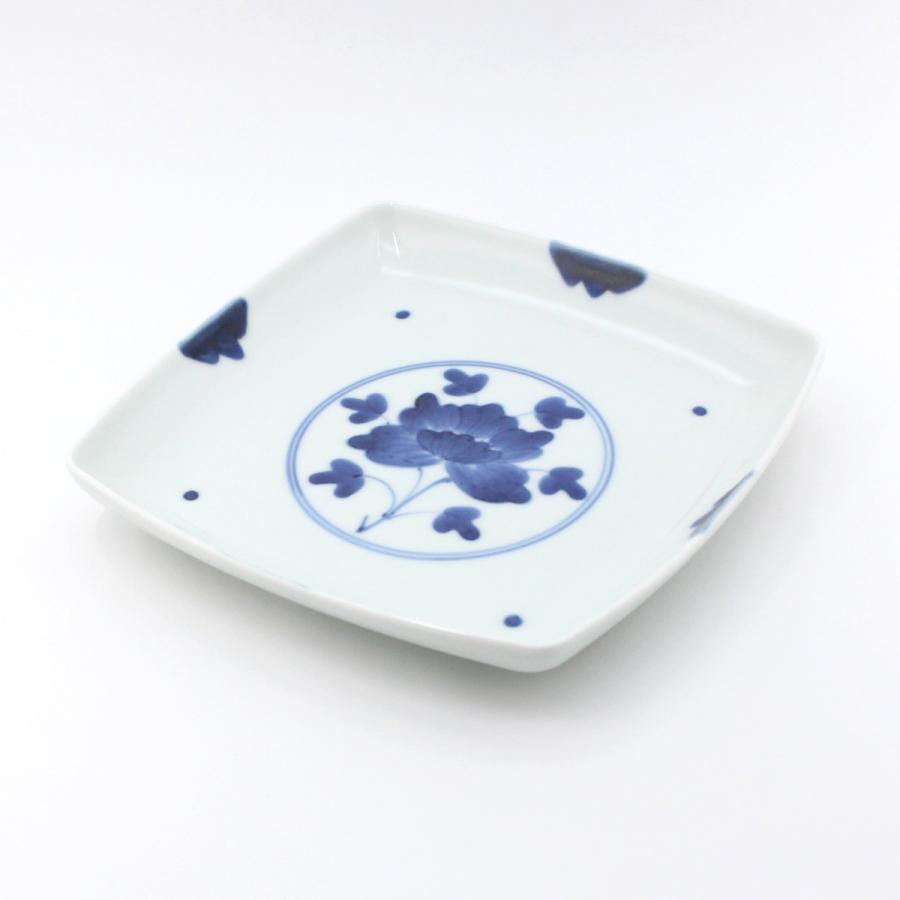 古伊万里　牡丹　染付皿　五枚　上がり良好！ アウトレット 40%オフ | 送料無料】有田焼 染付伊万里牡丹5.5寸