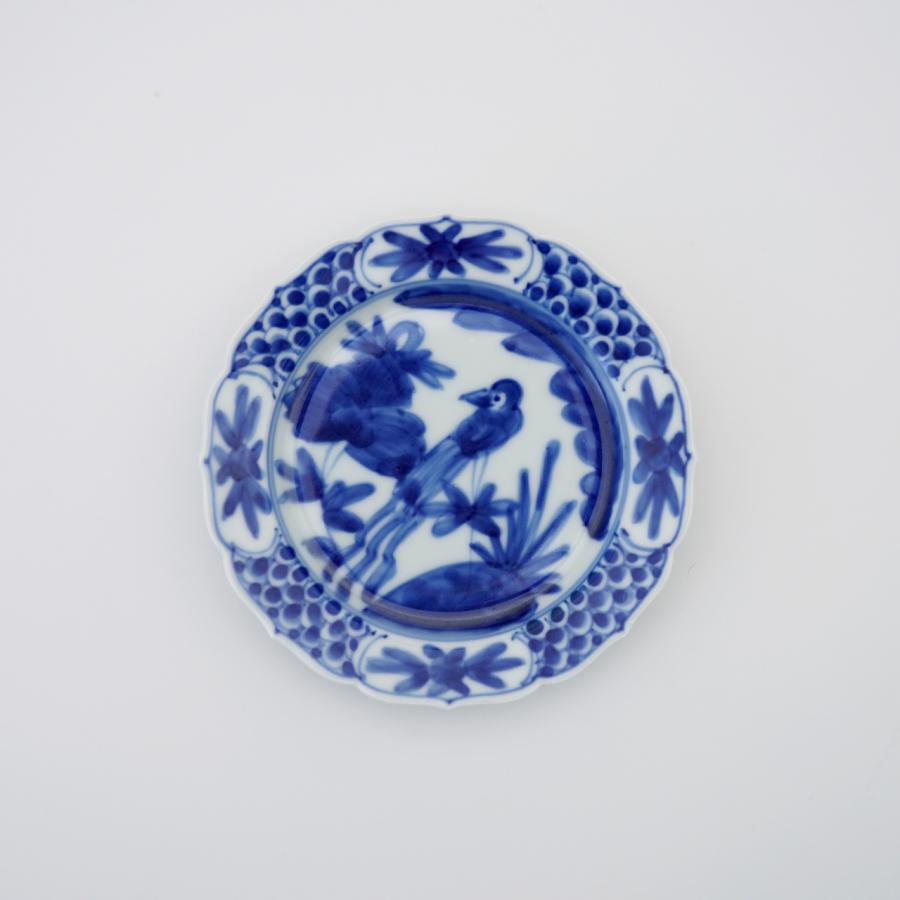 有田焼　華山　萬右衛門　花鳥　染付　焼物皿　長角皿　4枚セット ⭐️ 有田焼 華山萬右衛門 染付 山水 高台 長角皿揃 5客 ⭐️ - メルカリ