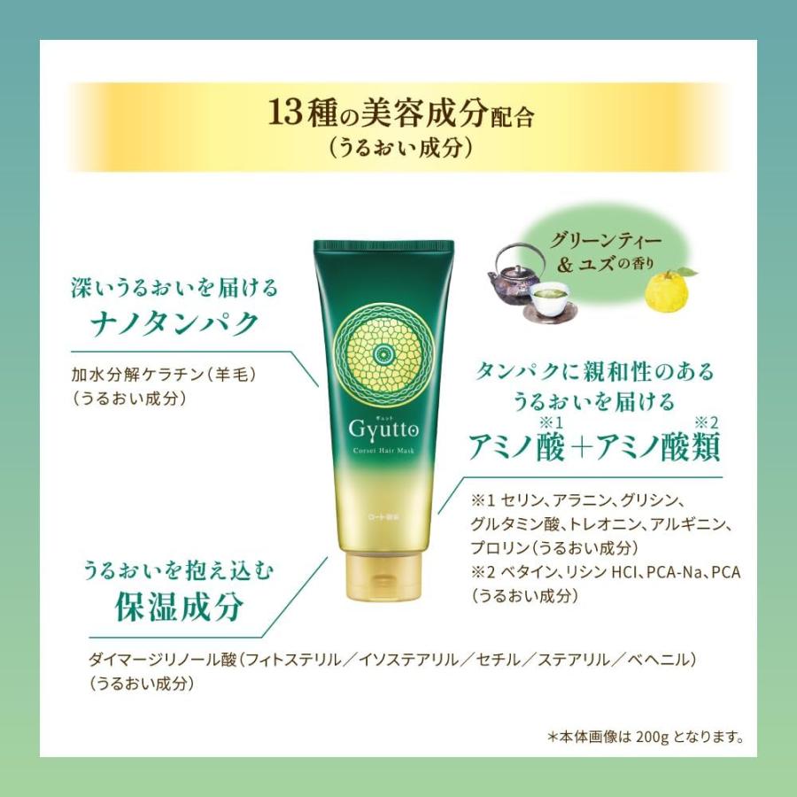 ロート製薬 ギュット コルセットヘアマスク 200g トリートメント ヘア