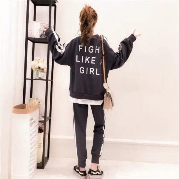 ジャージ レディース 上下スーツ セットアップ 春夏 大人 カジュアル おしゃれ 長袖 スウェット パンツ 着痩せ 部屋着