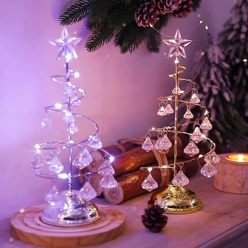 クリスマスツリー 卓上 クリア 水晶 ミニツリー 33cm 卓上ツリー クリスマスツリー 卓上 クリア 水晶 ミニツリー 33cm 卓上ツリー