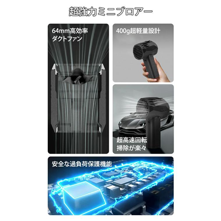 ターボファン 除雪 洗車 ブロワー 充電式 ミニジェットファン ハイ 