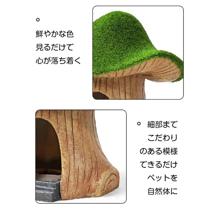 爬虫類 シェルター キノコシェルター 隠れ家 バスキングスポット 爬虫類 シェルター キノコシェルター 隠れ家 バスキングスポット