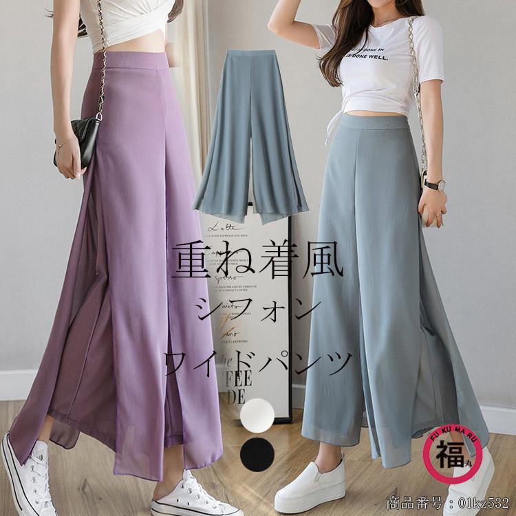 パンツ シフォンパンツ ワイドパンツ ガウチョパンツ レディース パンツ シフォンパンツ ワイドパンツ ガウチョパンツ レディース