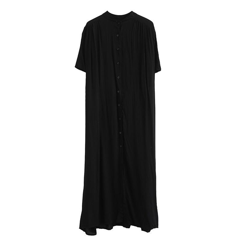 ワンピース シャツワンピース マキシ丈 夏 レディース 半袖 立ち ワンピース シャツワンピース マキシ丈 夏 レディース 半袖 立ち