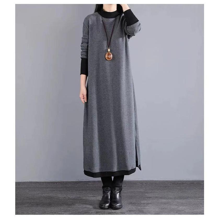 ワンピース 無地 フレアワンピース ロングワンピース レディース