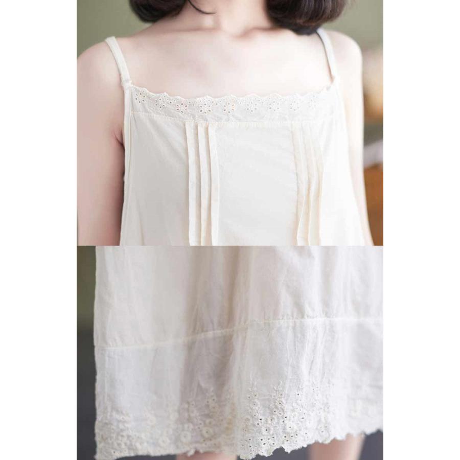 ペチコート ワンピース 綿 ロング丈 インナー レース 切り替え ぺ