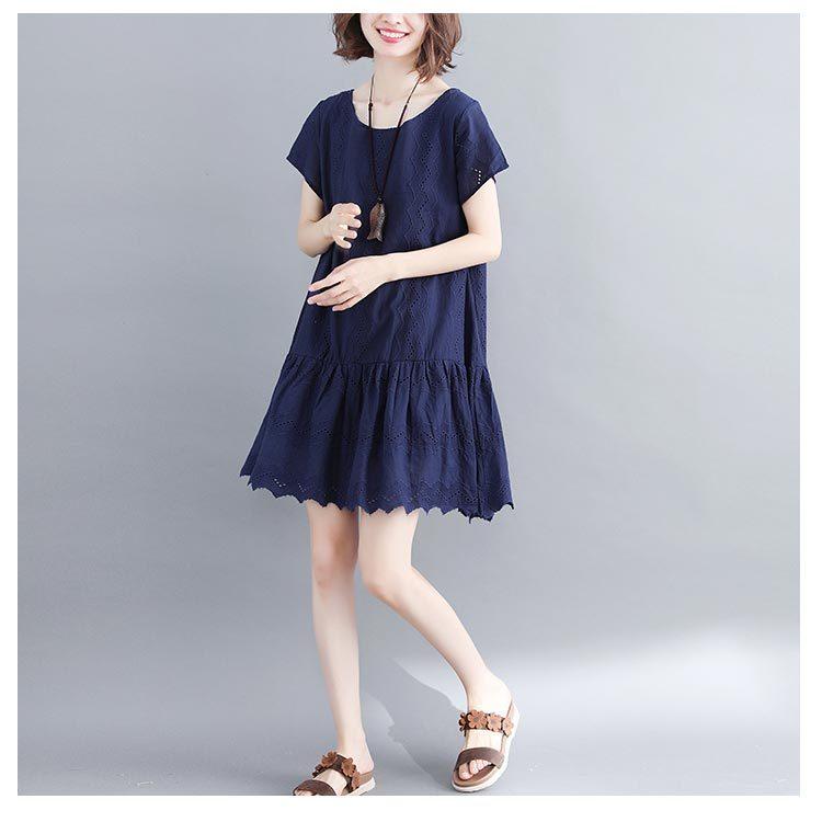 最新情報 ラ激安新品６L 白フリルレース 半袖チュニック ワンピース