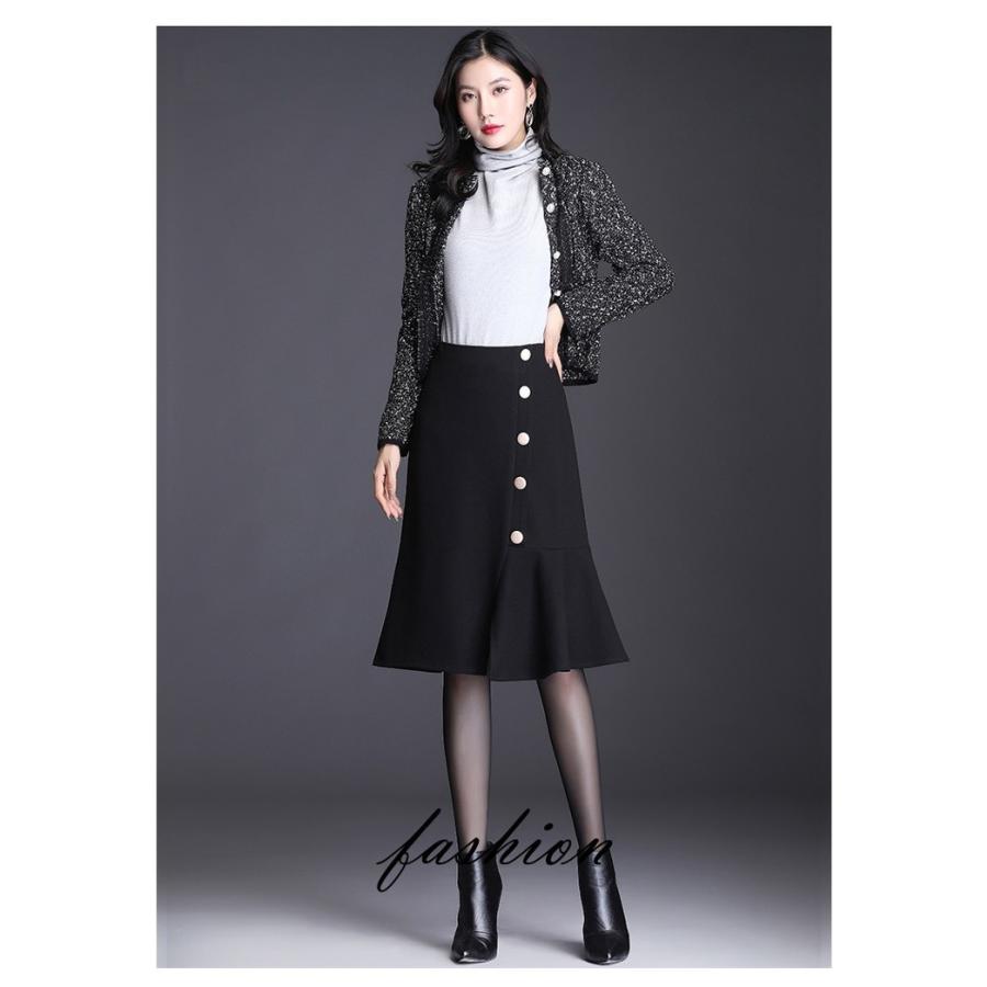 マーメイドスカート 膝丈 秋冬 コーデ タイトスカート ボトムス 膝下 無地 黒 ラクダ マーメイド シルエット オシャレ 通勤 Ol 着痩 01sk425 Tsj1023 福丸 通販 Yahoo ショッピング