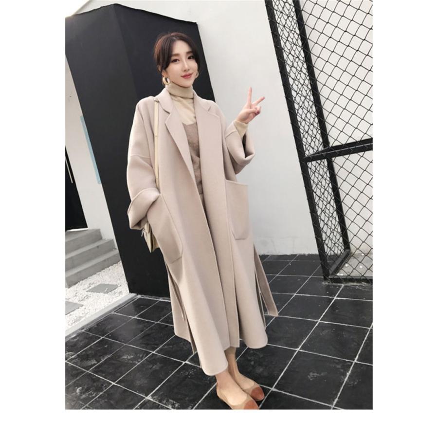 チェスターコートコート レディース ロング丈 秋冬 40代 ロングコート マキシ丈 ラシャ 長袖 綿 アウター チュニック 折り襟 大きいサイズ シンプル カジュアル Femiy52b8r レディースファッション Pci Edu Pe