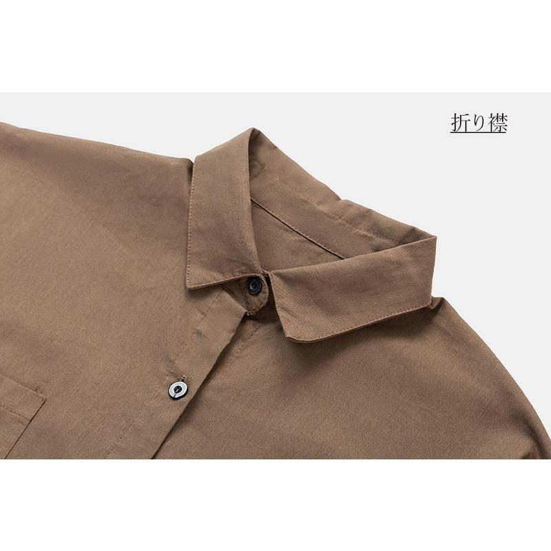 シャツ ロングシャツ ブラウス トップス シャツブラウス レディース チュニック 折り襟 綿麻 5分袖 無地 スプライス 体型カバー ゆったり カジュアル シンプル :01tp1688-hhy:福丸 - 通販 - Yahoo!ショッピング シャツ ロングシャツ ブラウス トップス シャツブラウス レディース チュニック 折り襟 綿麻 5分袖 無地 スプライス 体型カバー ゆったり カジュアル シンプル :01tp1688-hhy:福丸 - 通販 - Yahoo!ショッピング
