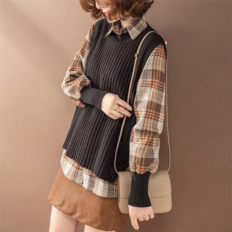 送料無料】ブラウス シャツ 長袖 ベルスリーブ ラウンドネック 丸首