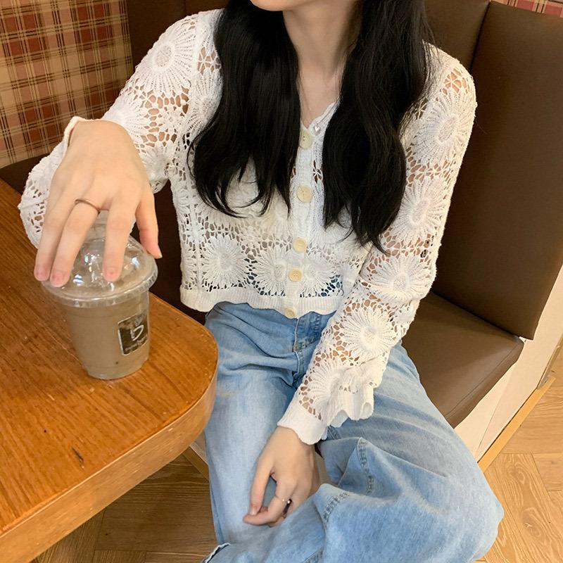 カーディガン レディース 春 春夏 ニット 長袖 ショート丈 カーディガン レディース 春 春夏 ニット 長袖 ショート丈