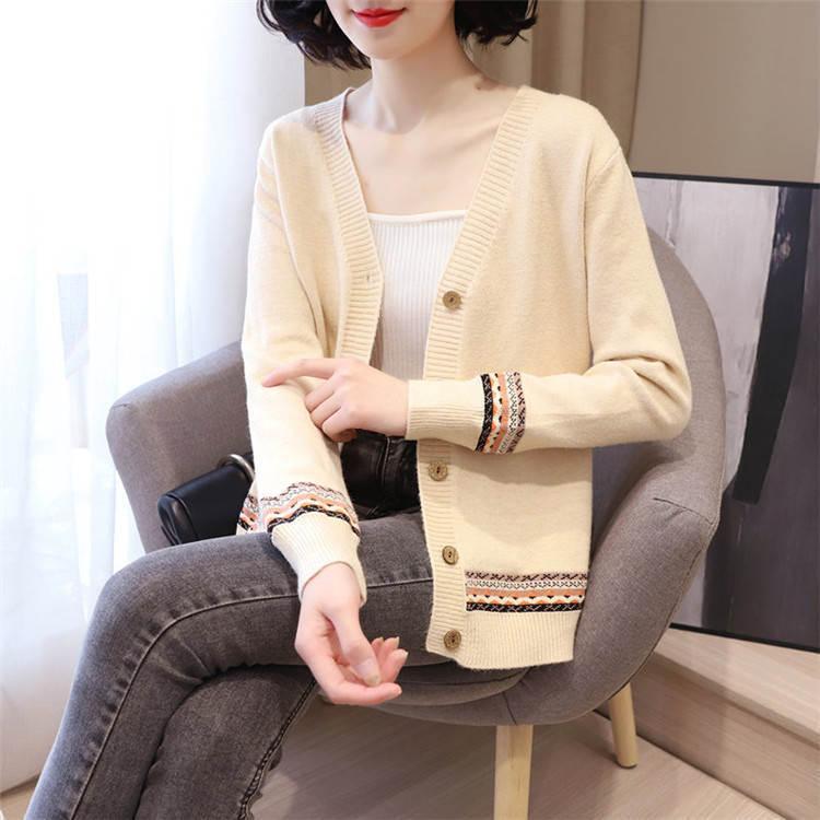リブニット カーディガン 秋冬 レディース 長袖 ニット トップス 羽織り ショート丈 おしゃれ Vネック カーデ カジュアル セーター コーデ ボタン留め 有名ブランド