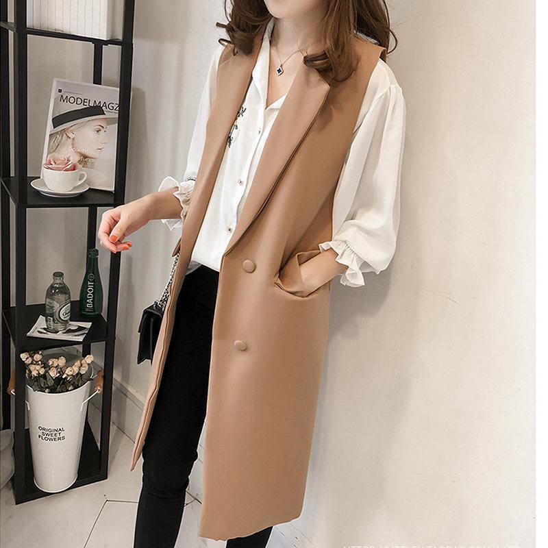 loungedress ロング　ジレ　ノースリーブ クリーム 即納】ベスト ジレ レディース ノースリーブ ロングジレ 綿麻風