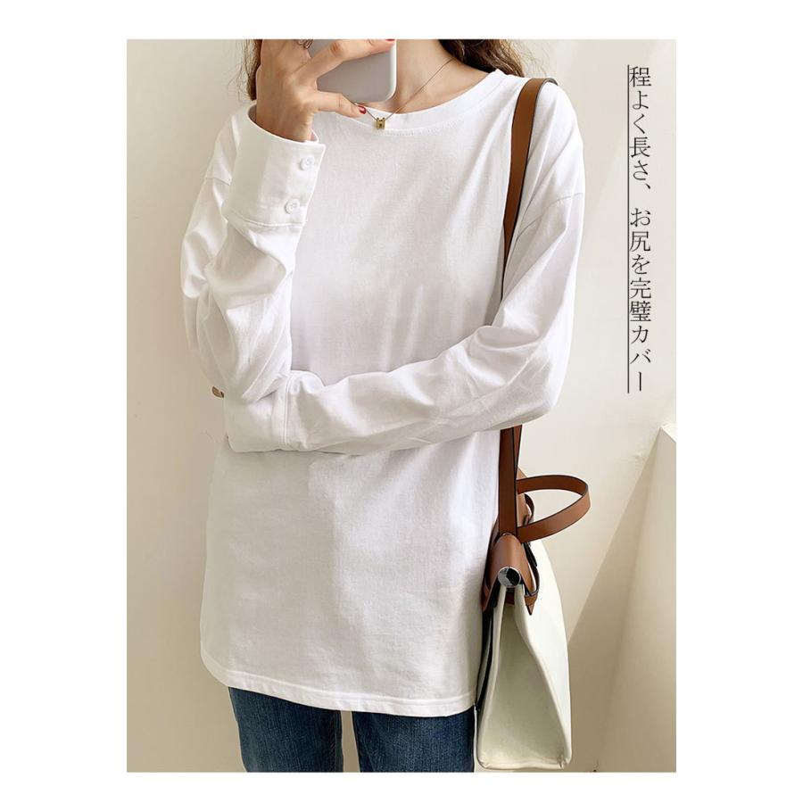 ロンT レディース 白 トップス オールシーズン Tシャツ 長袖 ロンT レディース 白 トップス オールシーズン Tシャツ 長袖