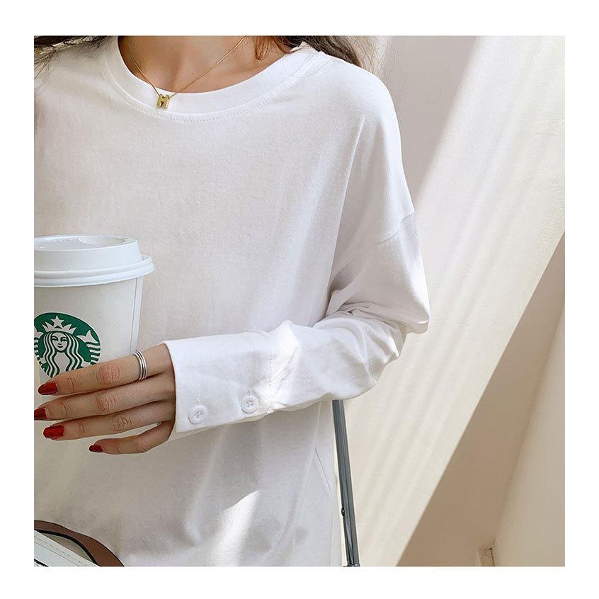 ロンT レディース 白 トップス オールシーズン Tシャツ 長袖 ロンT レディース 白 トップス オールシーズン Tシャツ 長袖
