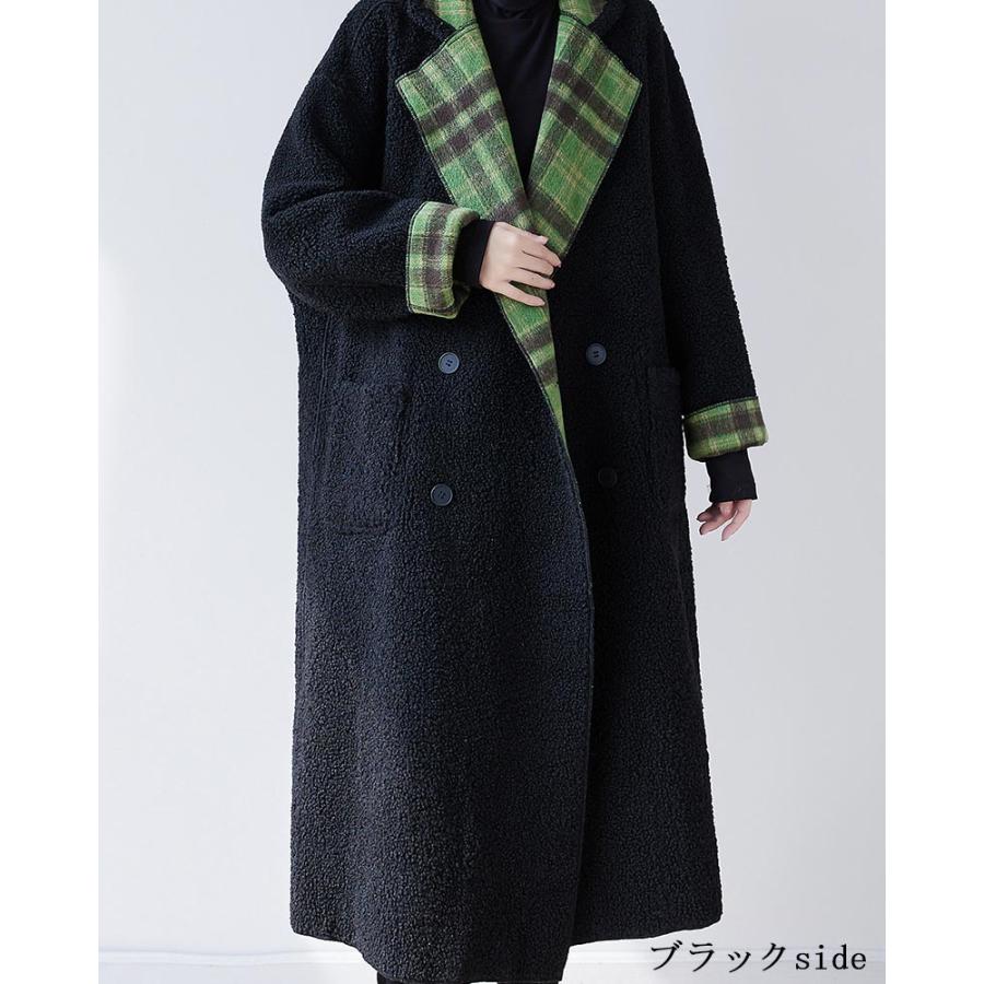 【冬物♡ラージサイズ】23区♡ボアロングコート　44 コート レディース ムートンコート 超ロング フード付き 裏ボア