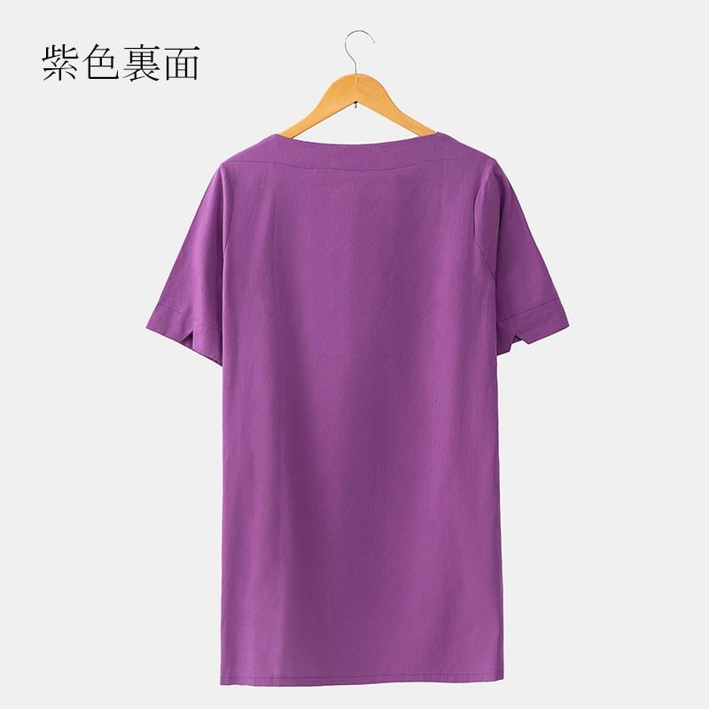 【NEW】新品未使用♡ 大きめサイズ♪ スモーキーパープル色無地 夏着物 SMILELAND 大きいサイズ レディース トップス 重ね着風