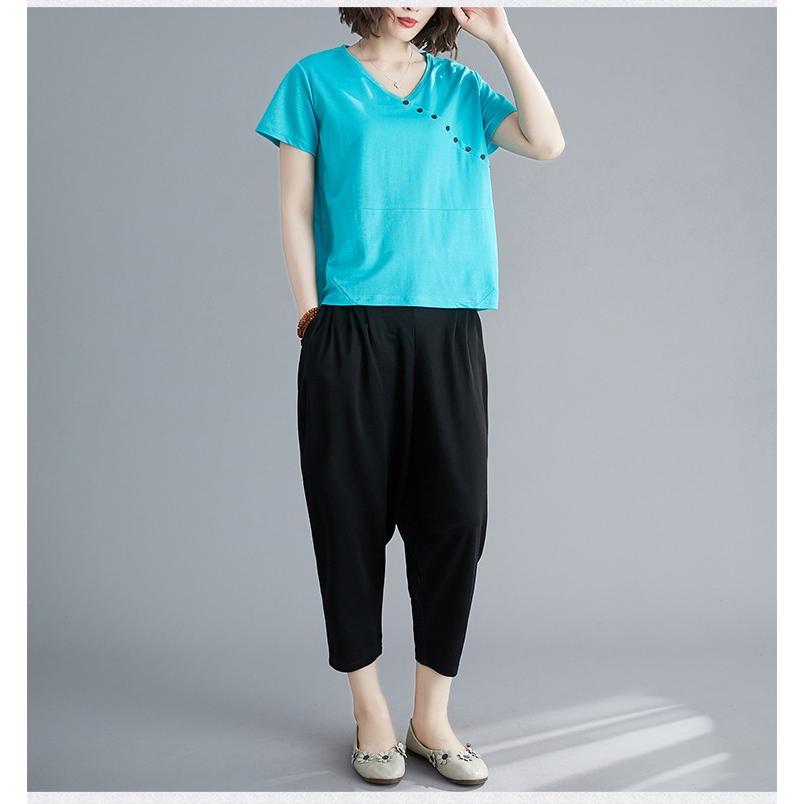 セットアップ レディース 夏 上下セット テーパードパンツ パンツセット ゴムウェスト パンツスーツ セット Tシャツ 無地 バルーンパンツ ツーピース 01tz341 Ww 福丸 通販 Yahoo ショッピング