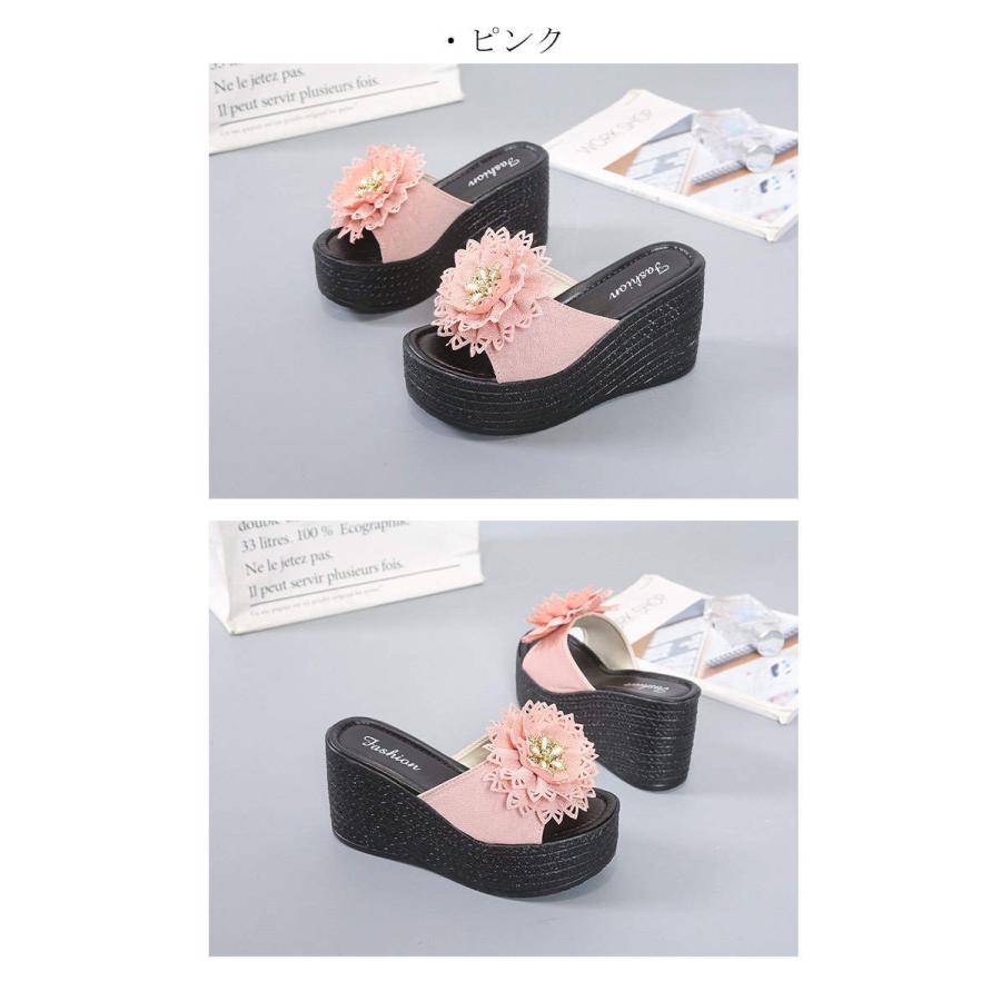 厚底サンダル ヒール レディース サンダル 厚底 ビーチサンダル 疲れ