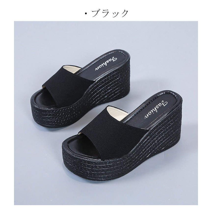 厚底サンダル ヒール レディース サンダル 厚底 ビーチサンダル 疲れ