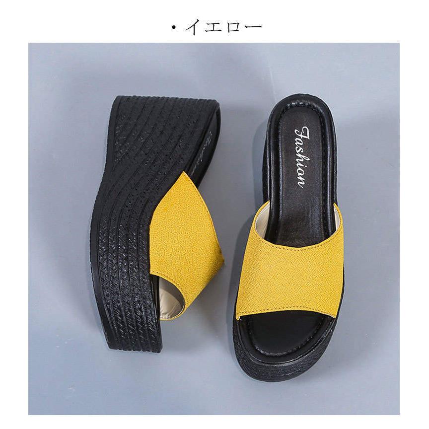 厚底サンダル ヒール レディース サンダル 厚底 ビーチサンダル 疲れ