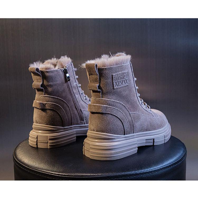 ムートンブーツ レディース 防寒 裏起毛 マーチンブーツ