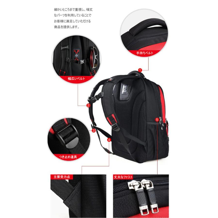 リュックサック レディース リュックサック メンズ バックバッグ 大容量 収納力抜群 出張 アウトドア 通学通勤 17インチパソコン収納 黒 人気 04sjb012 福丸 通販 Yahoo ショッピング
