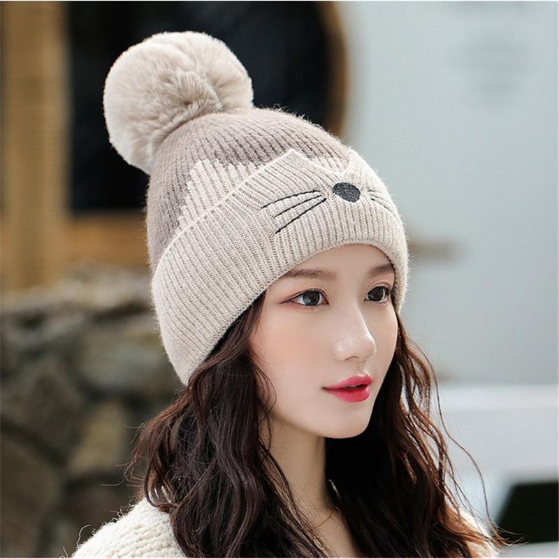 帽子 ニット レディース 秋冬 ニット帽 厚手 柔らか キャップ ポンポン付き ニットキャップ あったかい オシャレ アウトドア 防寒 冬 暖か 05mz254 Hhy1031 福丸 通販 Yahoo ショッピング