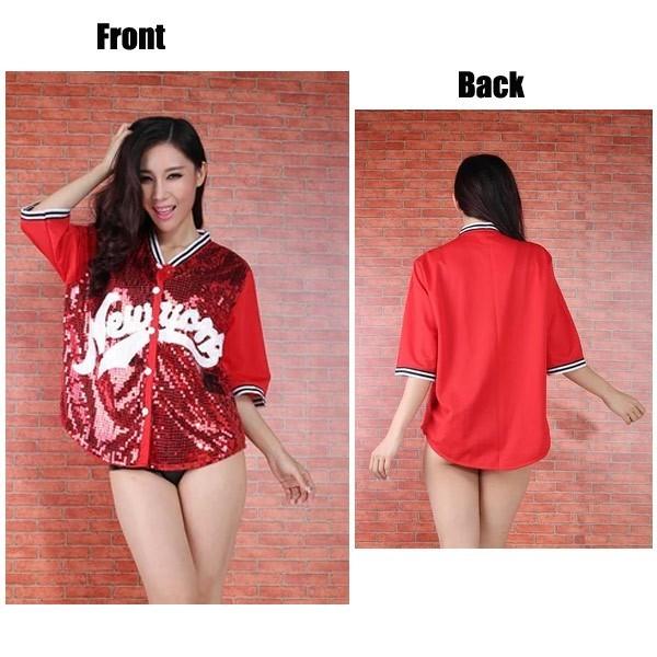 カッコいい Hiphop 夜店赤トップス ダンス 衣装 ヒップホップ ダンストップス ダンス 衣装 パンク ロック ジャズ モダンダンス衣装 Dance Hiphop 06wdf009 1 福丸 通販 Yahoo ショッピング