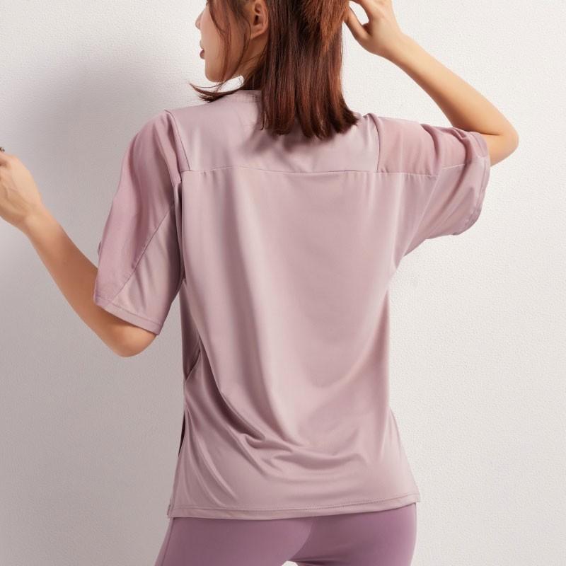 ヨガウェアおしゃれ トップス レディース 安い Tシャツ 半袖 無地 半袖tシャツ Uネック スリット 吸汗 速乾 スポーツ 代 30代 40代 50代 06yg077 Wxl 福丸 通販 Yahoo ショッピング