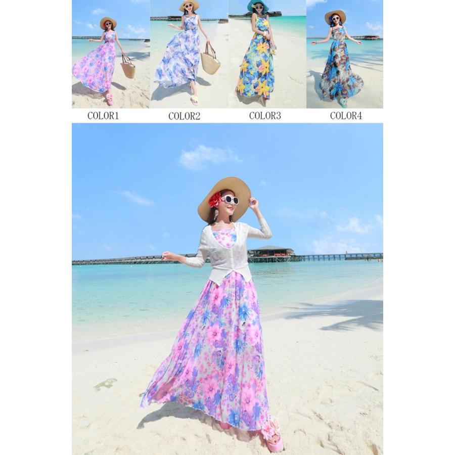 リゾート マキシワンピース リゾート ワンピース リゾート ファッション リゾート ワンピース ハワイ 沖縄 マキシワンピ シフォン マキシワンピ リゾート春 花柄 09stq068 福丸 通販 Yahoo ショッピング