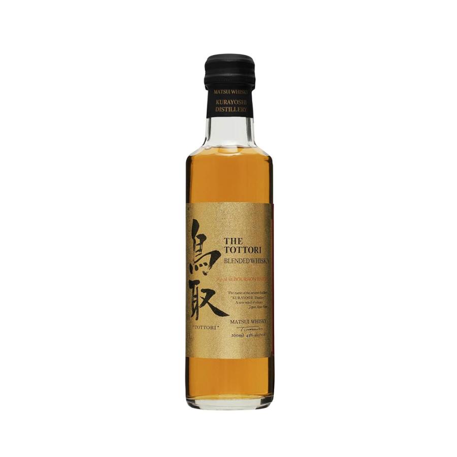 鳥取 マツイウイスキー 鳥取バーボンバレル(金ラベル) 43度 200ml