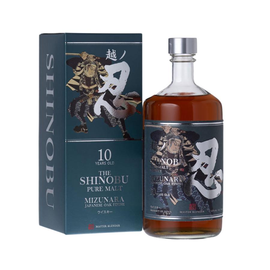 ウイスキー 越ノ忍 ピュアモルト10年 43度 700ml / 忍蒸溜所