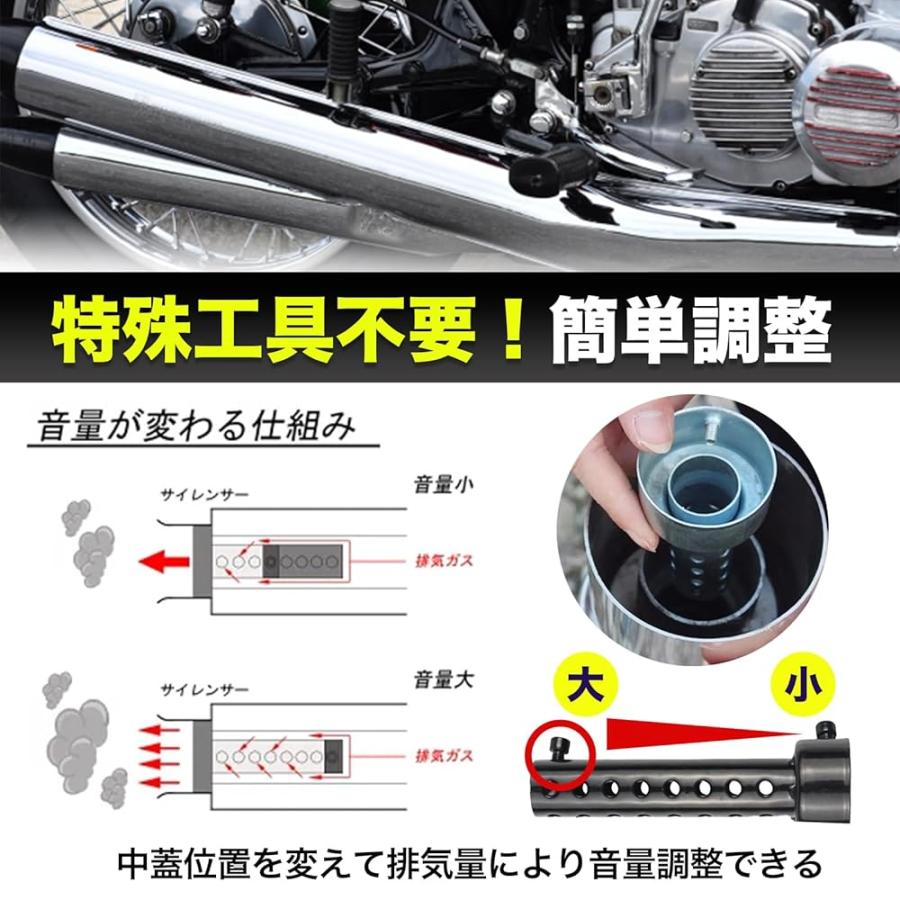 インナー サイレンサー バイク 用 バッフル オートバイ マフラー インナー サイレンサー バイク 用 バッフル オートバイ マフラー