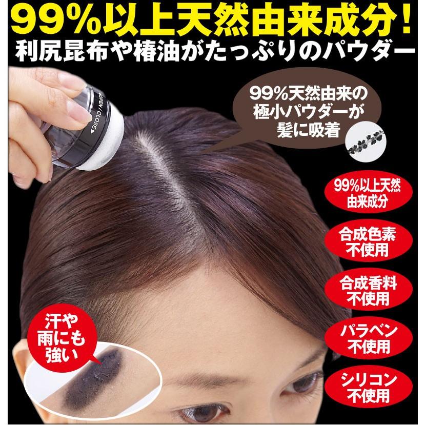 利尻と椿のPONヘアパウダー ナチュラルブラック 5g 日本製 ボリュームアップ ヘアケア :ecc-007:福耳商店 通販  