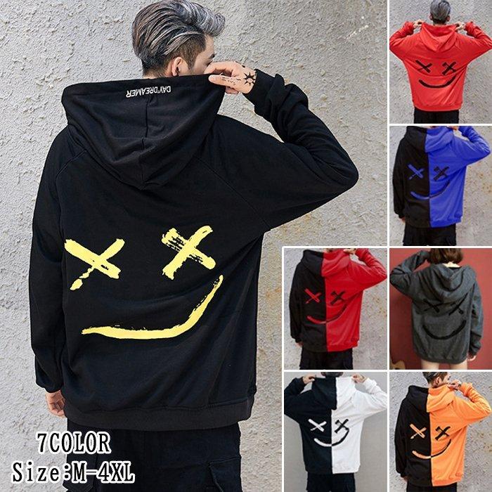 メンズ パーカー おしゃれ フード付き 長袖 切り替え トップス レディースパーカー カジュアル アウター ルームウェア 秋 春服 薄手 21 新作 大きいサイズ 新到着