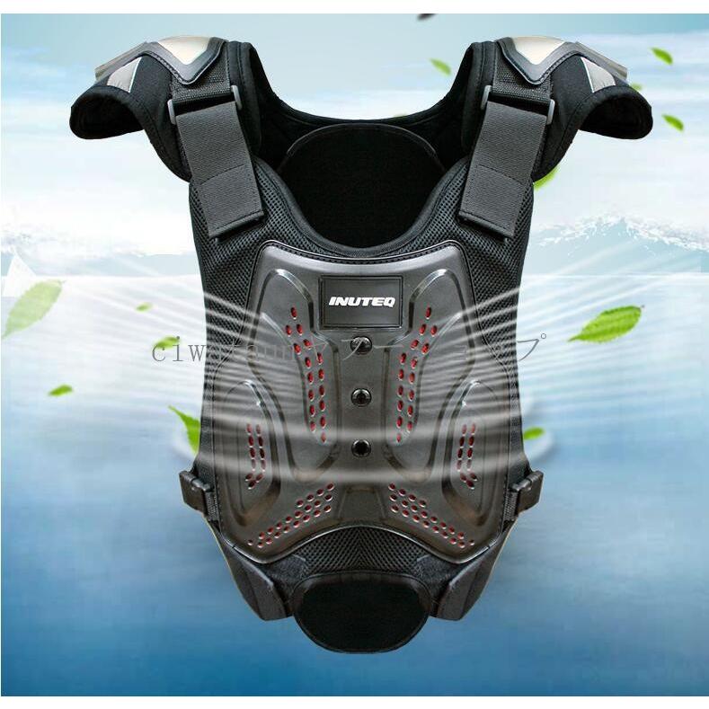 バイク用 胸部プロテクター オートバイプロテクター 上半身保護 胸、背中、 L 通販