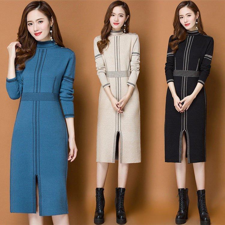 ワンピース レディース 春 秋 入学式 チュニック 40代 きれいめ 冬 長袖 パーティー ドレス 代 30代 50代 56 以上節約