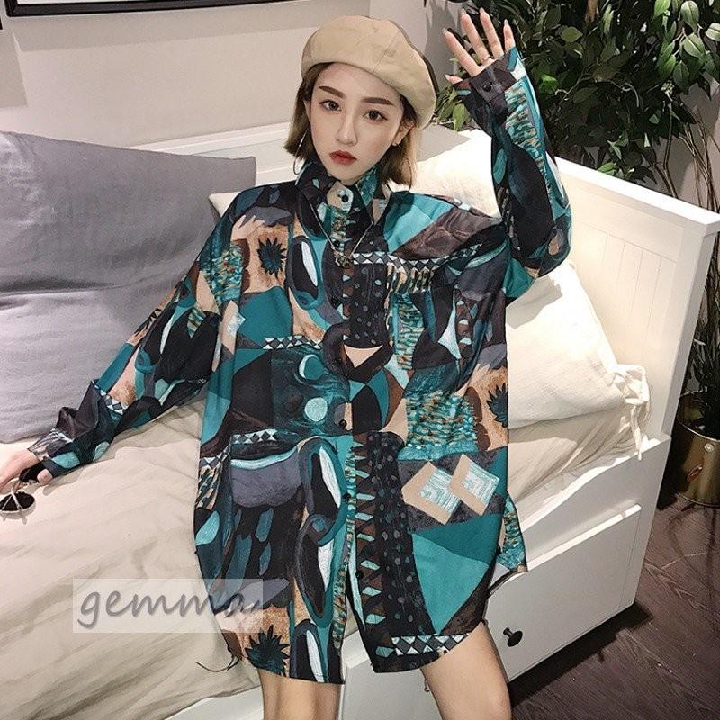 レディース 長袖 シャツ ビッグシルエット ダンス 衣装 ヒップホップ コスチューム 韓国 ファッション 個性的 服 原宿系 Fukumiru Qaz Ciwataunヤフーショップ 通販 Yahoo ショッピング