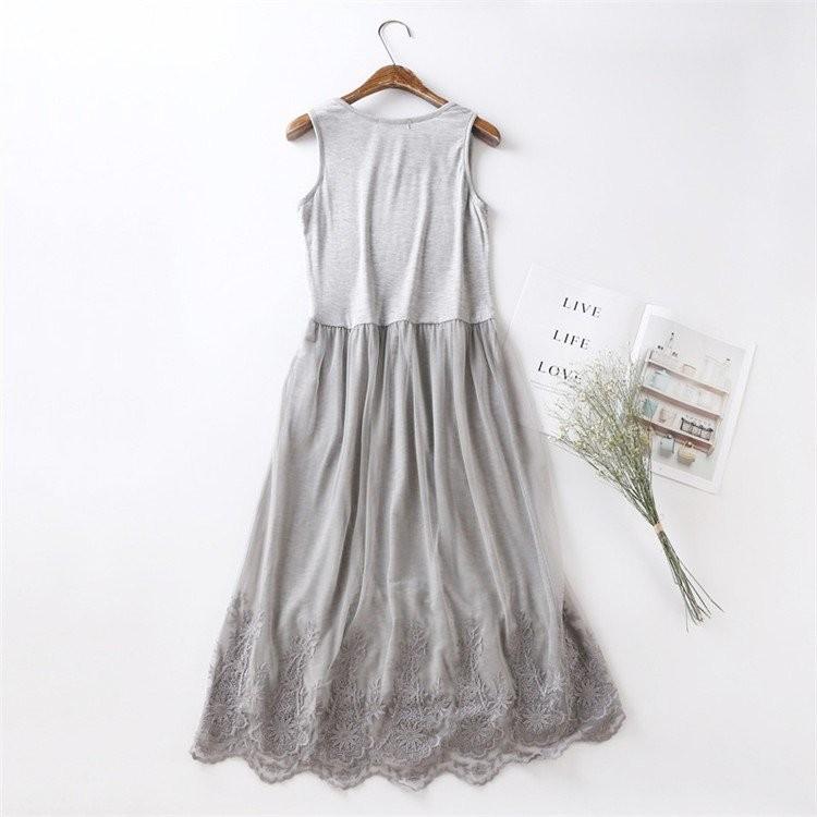 チュールワンピース レディース ロングワンピース インナー チュール レース裾 ミモレ丈 タンクトップワンピース キャミソールワンピ 2タイプ ドレス 可愛い Fukumiru Xd Be Ciwataunヤフーショップ 通販 Yahoo ショッピング