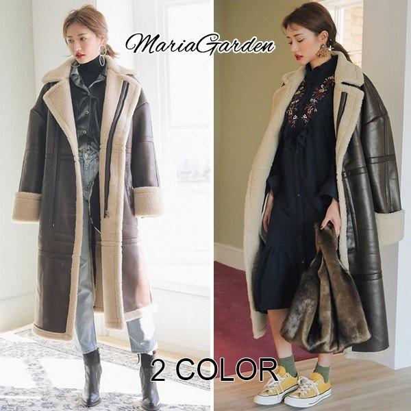 レディース アウター コート ロングコート ロング丈 フェイクファー 厚手 ヴィンテージ ガウン 防寒 大きいサイズ 2カラー フリーサイズ tp384
