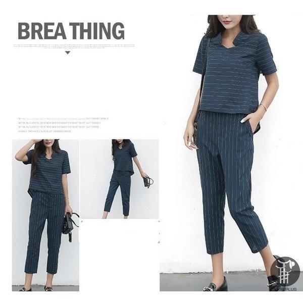 上下セット ストライプ セットアップ レディース カジュアル レディース 美シルエット 体型カバ 美脚 入学式 ママ 代引不可 Fukumiruyrh04 Ciwataunヤフーショップ 通販 Yahoo ショッピング