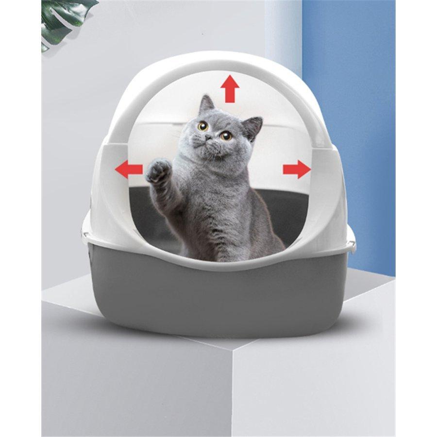 猫 トイレ 猫用品 閉鎖式 猫用トイレ 特大サイズ シャベルを持つ 消臭 外飛び防止 ドーム型 環境にやさしい｜fukumiru｜02