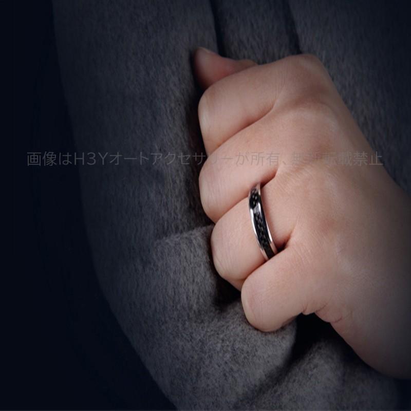 リアルカーボン指輪 リング 魅力 ファッション お洒落 綺麗 メンズ 個性 飾り ギフト XJ012｜fukumiru｜18